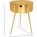  Color_Gold -- Bali Gold Iron Nightstand IMAGE 7