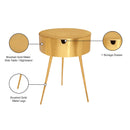  Color_Gold -- Bali Gold Iron Nightstand IMAGE 8