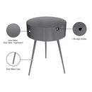  Color_Grey -- Bali Grey Iron Nightstand IMAGE 8