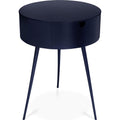  Color_Navy -- Bali Navy Iron Nightstand IMAGE 1