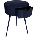  Color_Navy -- Bali Navy Iron Nightstand IMAGE 4