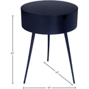  Color_Navy -- Bali Navy Iron Nightstand IMAGE 7