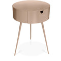  Color_Pink -- Bali Pink Iron Nightstand IMAGE 1