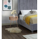  Color_Pink -- Bali Pink Iron Nightstand IMAGE 2