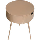  Color_Pink -- Bali Pink Iron Nightstand IMAGE 3