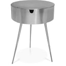  Color_Silver -- Bali Silver Iron Nightstand IMAGE 1