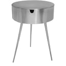 Meridian Bali 1-Drawer Nightstand 835Silver IMAGE 1