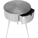  Color_Silver -- Bali Silver Iron Nightstand IMAGE 3