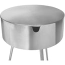  Color_Silver -- Bali Silver Iron Nightstand IMAGE 5