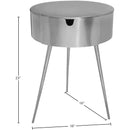  Color_Silver -- Bali Silver Iron Nightstand IMAGE 6