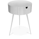  Color_White -- Bali White Iron Nightstand IMAGE 1