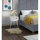  Color_White -- Bali White Iron Nightstand IMAGE 2