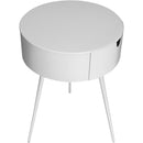  Color_White -- Bali White Iron Nightstand IMAGE 3