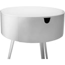  Color_White -- Bali White Iron Nightstand IMAGE 6