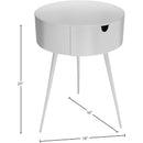  Color_White -- Bali White Iron Nightstand IMAGE 7