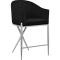  Color_Black/ Chrome -- Meridian Xavier Counter Height Stool IMAGE 1