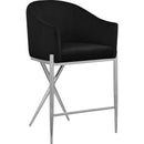  Color_Black/ Chrome -- Meridian Xavier Counter Height Stool IMAGE 1