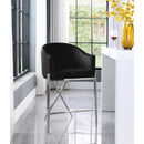  Color_Black/ Chrome -- Meridian Xavier Counter Height Stool IMAGE 2