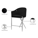  Color_Black/ Chrome -- Meridian Xavier Counter Height Stool IMAGE 8