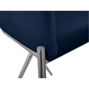  Color_Navy -- Xavier Navy Velvet Upholstered Counter Stool IMAGE 6