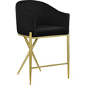  Color_Black/ Gold -- Meridian Xavier Counter Height Stool IMAGE 1