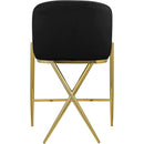  Color_Black/ Gold -- Meridian Xavier Counter Height Stool IMAGE 3