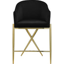  Color_Black/ Gold -- Meridian Xavier Counter Height Stool IMAGE 4