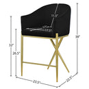  Color_Black/ Gold -- Meridian Xavier Counter Height Stool IMAGE 7