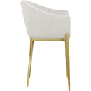  Color_Cream/ Gold -- Xavier Cream Velvet Upholstered Counter Stool IMAGE 5