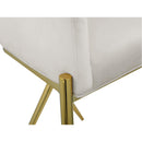  Color_Cream/ Gold -- Xavier Cream Velvet Upholstered Counter Stool IMAGE 6