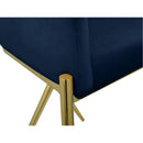  Color_Navy -- Xavier Navy Velvet Upholstered Counter Stool IMAGE 6