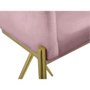  Color_Gold/ Pink -- Xavier Pink Velvet Upholstered Counter Stool IMAGE 6