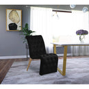  Color_Black/ Gold -- Meridian Curve Dining Chair IMAGE 2