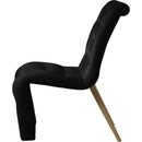  Color_Black/ Gold -- Meridian Curve Dining Chair IMAGE 4