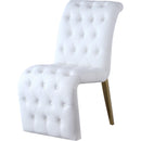 Meridian Curve Dining Chair 920White-C IMAGE 1
