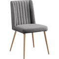  Color_Grey/ Brushed Gold -- Meridian Eleanor Dining Chair IMAGE 1