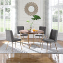  Color_Grey/ Brushed Gold -- Meridian Eleanor Dining Chair IMAGE 2