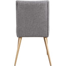  Color_Grey/ Brushed Gold -- Meridian Eleanor Dining Chair IMAGE 3