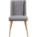  Color_Grey/ Brushed Gold -- Meridian Eleanor Dining Chair IMAGE 5