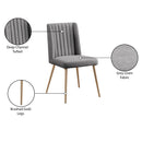  Color_Grey/ Brushed Gold -- Meridian Eleanor Dining Chair IMAGE 9
