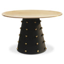  Meridian Raven 48" Black Iron Dining Table IMAGE 1