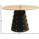  Meridian Raven 48" Black Iron Dining Table IMAGE 5