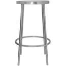  Color_Silver -- Tyson Silver Iron Counter Stool IMAGE 3