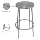  Color_Silver -- Tyson Silver Iron Counter Stool IMAGE 7