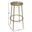  Color_Gold -- Tyson Gold Iron Bar Stool IMAGE 6
