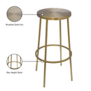  Color_Gold -- Tyson Gold Iron Bar Stool IMAGE 7