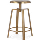  Color_Gold -- Meridian Lang Adjustable Height Stool IMAGE 1