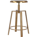  Color_Gold -- Meridian Lang Adjustable Height Stool IMAGE 3