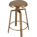  Color_Gold -- Meridian Lang Adjustable Height Stool IMAGE 7