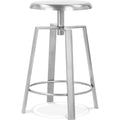  Color_Silver -- Lang Silver Iron Adjustable Bar / Counter Stool IMAGE 1